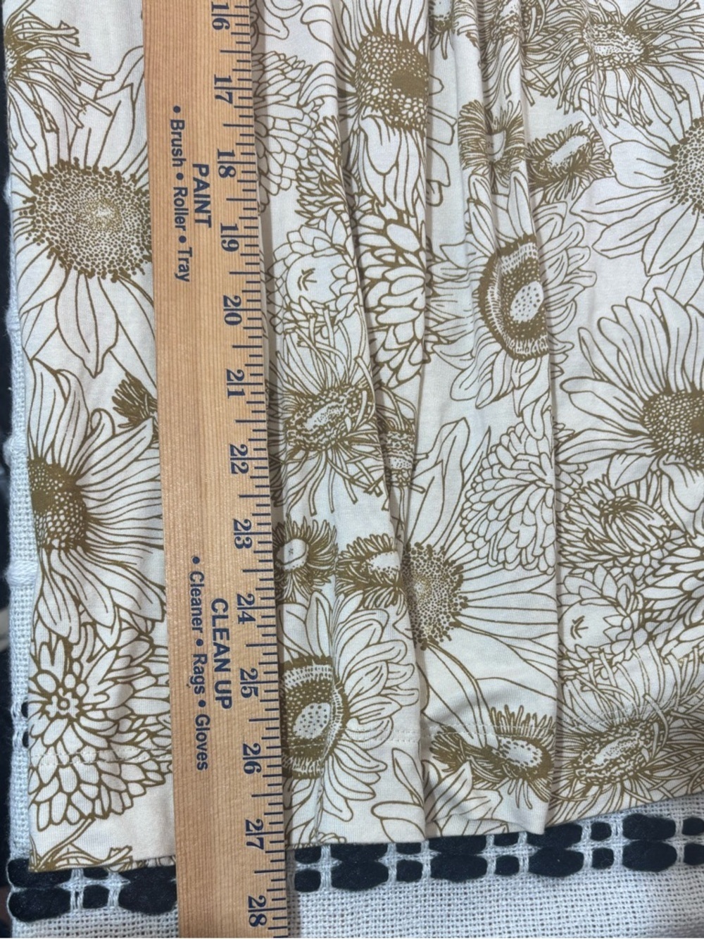 Kate Quinn Bamboo Soft Floral Smocked Boho Midi Skirt Size XXL Sunflower - Picture 8 of 8